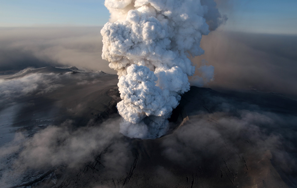 Фотографии вулкана в Исландии